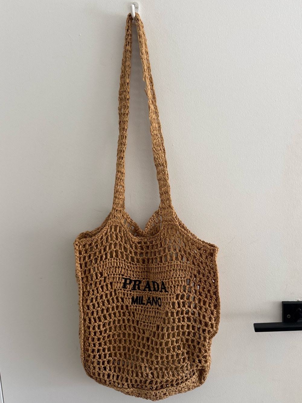 Crochet Tan Beach Tote